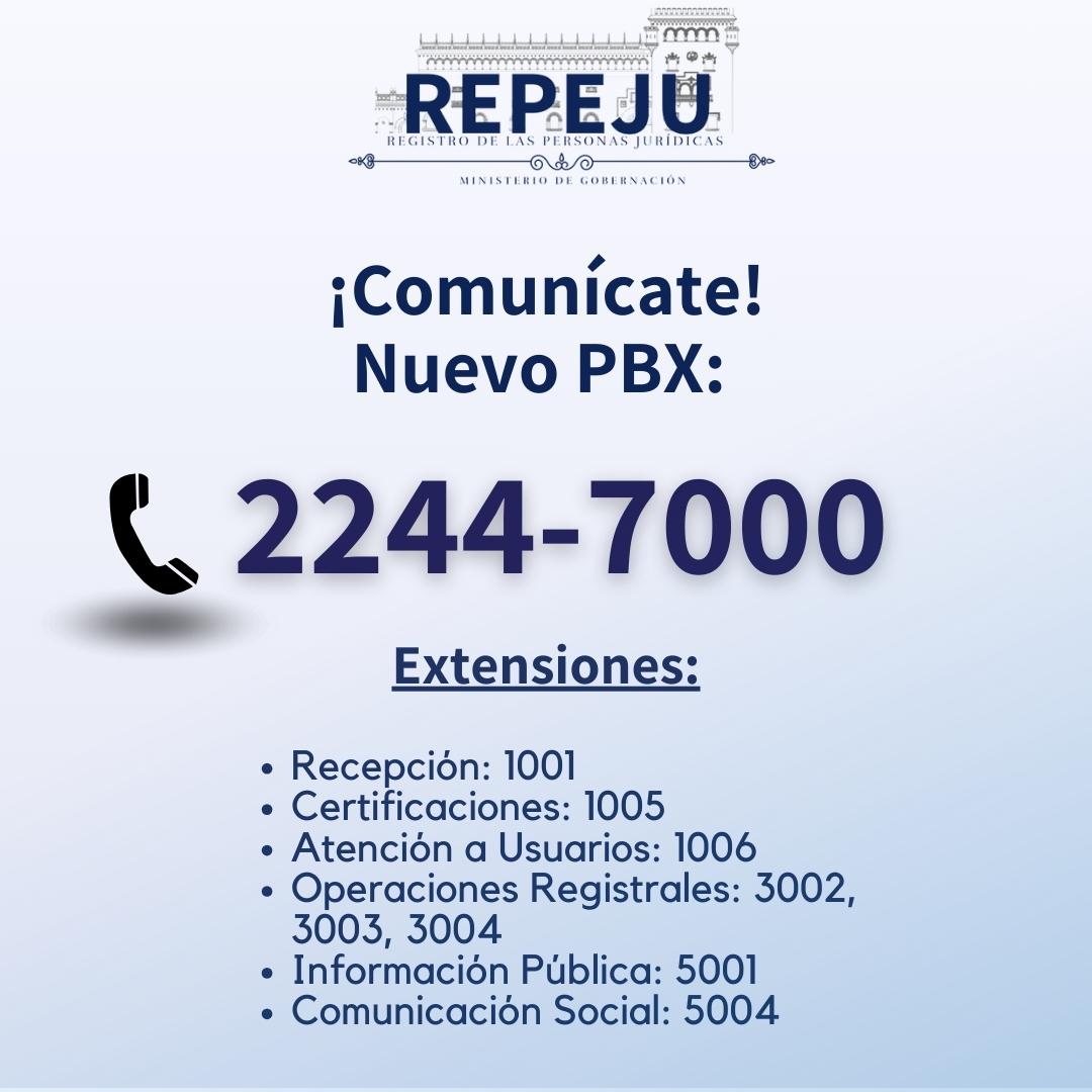 Contacto Repeju Registro De Las Personas Jurídicas